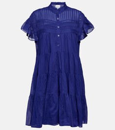 Хлопковое мини-платье Lanikaye MARANT ETOILE, синий