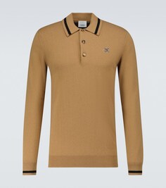 Кашемировая рубашка-поло с длинными рукавами Burberry, коричневый