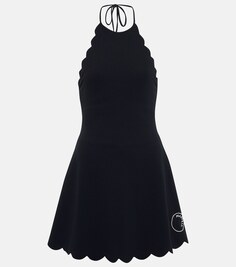 Теннисное мини-платье Bianca с вырезом халтер MARYSIA, черный