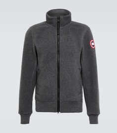 Флисовая куртка Lawson из смесовой шерсти Canada Goose, серый