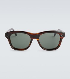Солнцезащитные очки черепаховой расцветки из ацетата Celine, коричневый