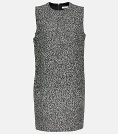 Твидовое мини-платье Moscova MAX MARA, серый