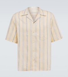 Жаккардовая рубашка с цветочным принтом Commas, бежевый