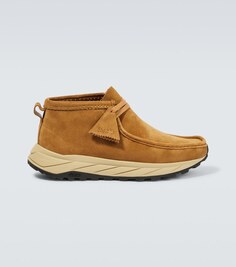 Замшевые ботинки Wallabee Eden Clarks Originals, коричневый