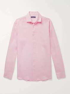 Льняная рубашка Frescobol Carioca, розовый