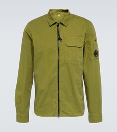 Рубашка из хлопкового габардина C.P. Company, зеленый