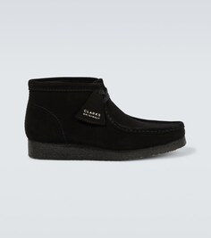 Замшевые ботинки Wallabee Clarks Originals, черный