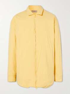Утепленная куртка-рубашка с аппликацией логотипа FEAR OF GOD ESSENTIALS, желтый
