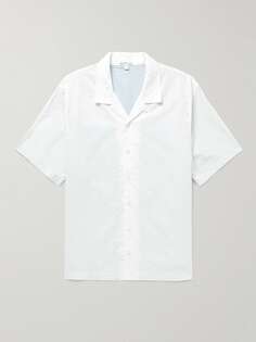 Хлопковая рубашка с трансформируемым воротником JAMES PERSE, белый