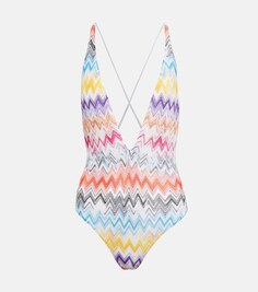 Зигзагообразный купальник Missoni, разноцветный