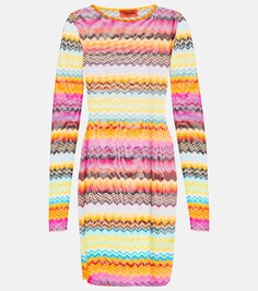 Пляжное платье с зигзагообразным принтом Missoni, разноцветный