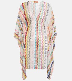 Зигзагообразный кафтан Missoni, разноцветный