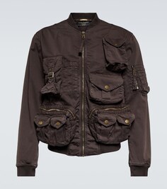 Хлопковая куртка Dolce&amp;Gabbana, коричневый