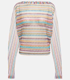 Трикотажный топ зигзаг Missoni, разноцветный