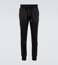 Спортивные штаны из технического трикотажа Dolce&amp;Gabbana, черный