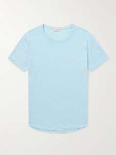 Узкая футболка из хлопкового джерси ORLEBAR BROWN, синий