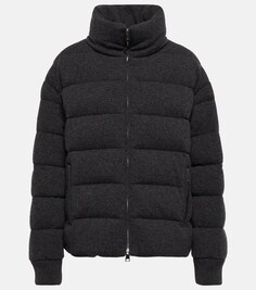 Пуховик Cayeux из шерсти и кашемира MONCLER, серый