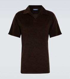 Рубашка-поло Faustino из махровой ткани Frescobol Carioca, коричневый