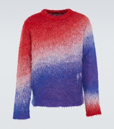 Мохеровый свитер Gradient ERL, разноцветный