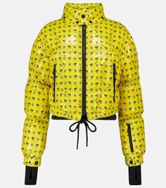 Пуховая лыжная куртка Peyrins с принтом MONCLER GRENOBLE, желтый