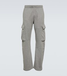 Спортивные брюки карго из хлопкового джерси Givenchy, серый