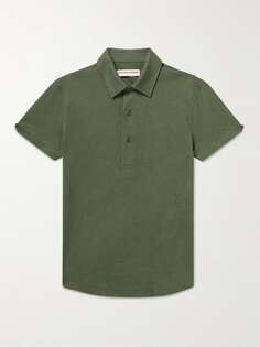 Рубашка поло из смеси хлопка и шелка Sebastian ORLEBAR BROWN, зеленый