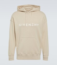 Худи из хлопкового джерси с логотипом Archetype Givenchy, бежевый