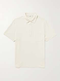 Рубашка-поло из хлопкового джерси, окрашенная в готовом виде Mr P., белый