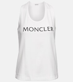 Майка с логотипом MONCLER, белый