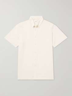 Рубашка из смесовой льняной ткани ONIA, белый