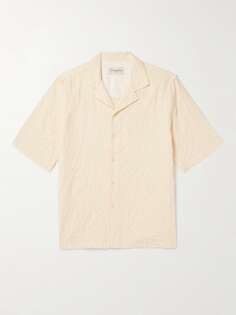 Рубашка из смесового хлопка Eren Camp-Collar из сирсакера OFFICINE GÉNÉRALE, экрю