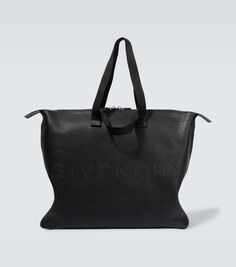 Большая кожаная сумка-тоут G-Shopper Givenchy, черный