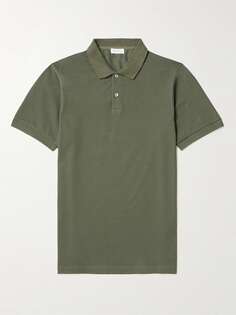 Рубашка-поло из хлопкового пике SUNSPEL, зеленый