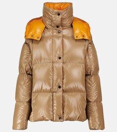 Пуховик из параны MONCLER, бежевый