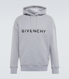 Худи из хлопкового джерси с логотипом Archetype Givenchy, серый