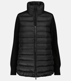 Шерсть и пуховик MONCLER, черный