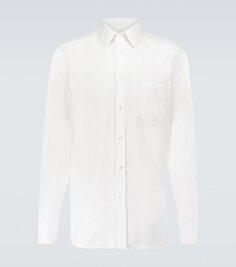 Рубашка из хлопкового поплина Gucci, белый