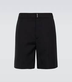 Шерстяные шорты-бермуды Givenchy, черный