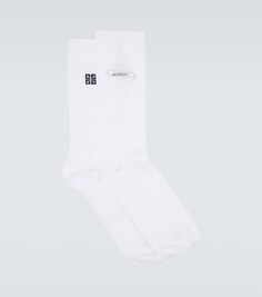 Носки TK-MX из смесового хлопка с логотипом Givenchy, белый