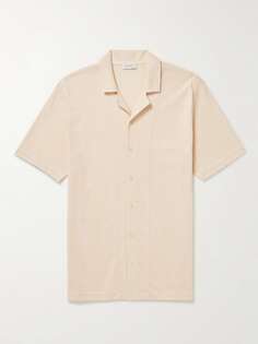 Рубашка Riviera Camp-Collar из хлопка с сотовой вязкой SUNSPEL, белый