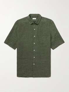 Льняная рубашка SUNSPEL, зеленый