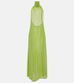 Платье макси Lumière OSÉREE, зеленый