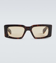 Солнцезащитные очки сверхзвуковой прямоугольной формы Jacques Marie Mage, коричневый