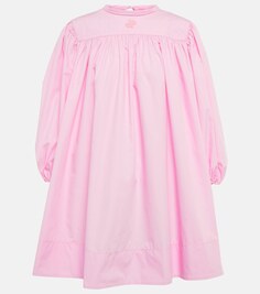 Мини-платье из хлопкового поплина PATOU, розовый