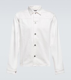Куртка-рубашка из хлопка Jil Sander, белый