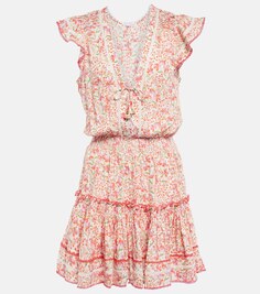 Мини-платье Anais с цветочным принтом POUPETTE ST BARTH, разноцветный