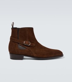 Замшевые ботинки челси Mason John Lobb, коричневый