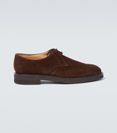 Замшевые туфли Haldon Derby John Lobb, коричневый