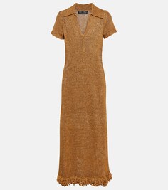 Платье миди с кисточками PROENZA SCHOULER, коричневый