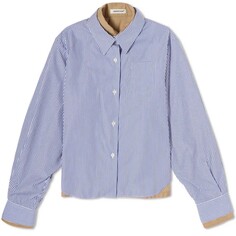 Двусторонняя рубашка Undercover Stripe, синий/белый/бежевый